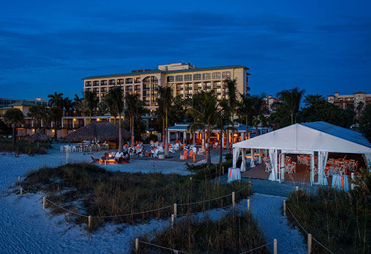 private beach party St. Pete Shores Hotel