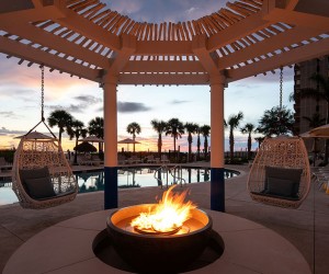 North Pool fire pit at St. Pete Shores Hotel 1