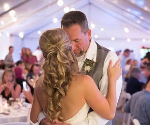 bride and groom dance at St. Pete Shores Hotel
