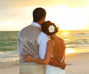 St. Pete Shores Hotel bride and groom on the beach 3