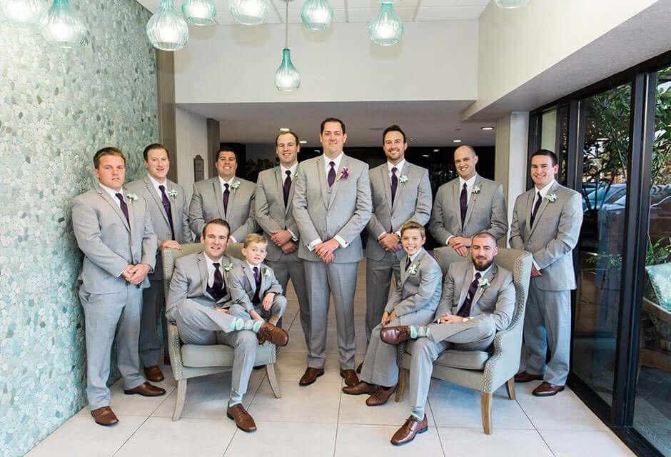 St. Pete Shores Hotel groom and groomsmen