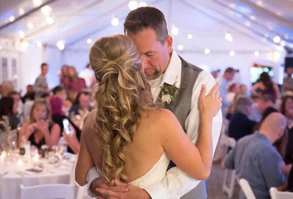 dancing bride and groom at St. Pete Shores Hotel