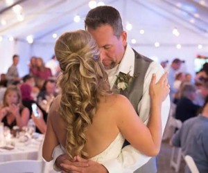 dancing bride and groom at St. Pete Shores Hotel
