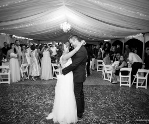 dancing bride and groom at St. Pete Shores Hotel
