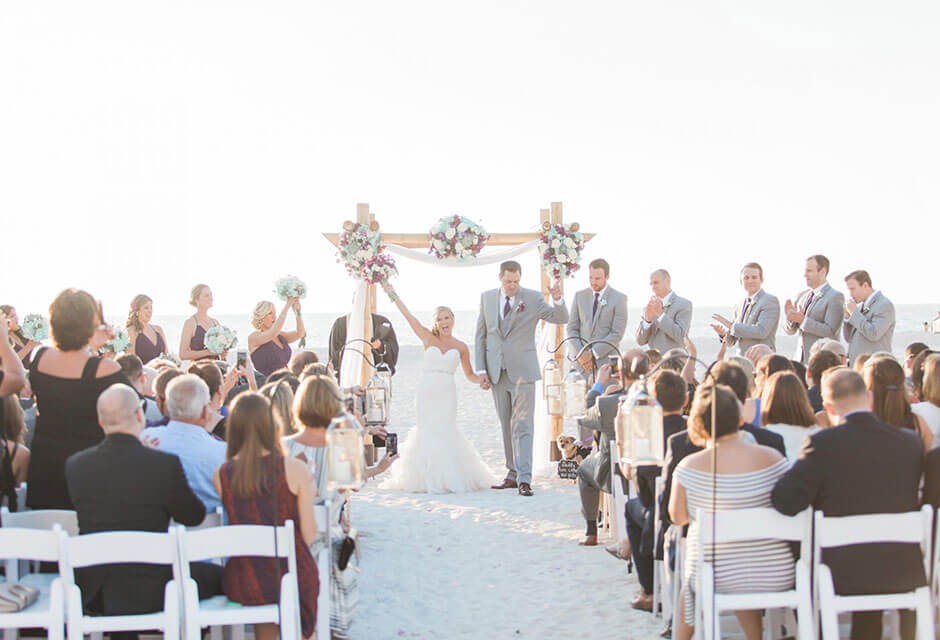 St. Pete Shores Hotel bride and groom on the beach 7