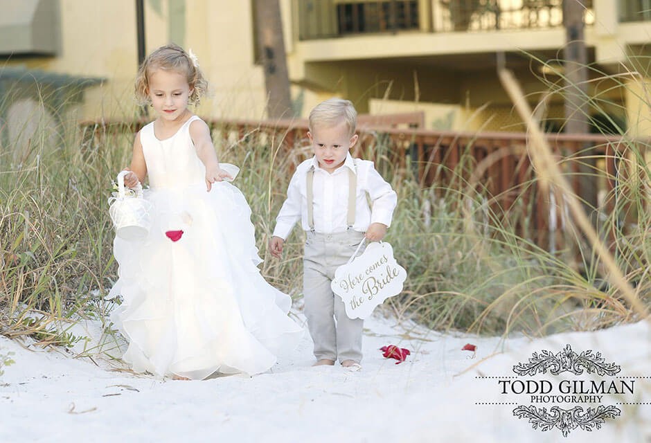 flower girl and ring bearer St. Pete Shores Hotel