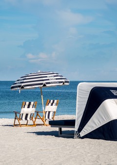 beach chairs at St. Pete Shores Hotel