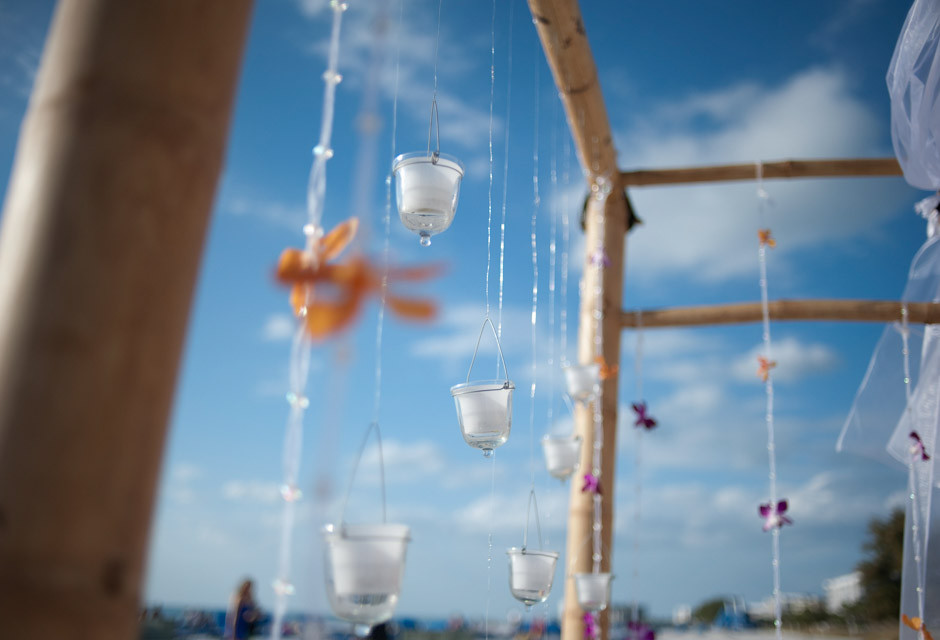Florida beach wedding details at St. Pete Shores Hotel