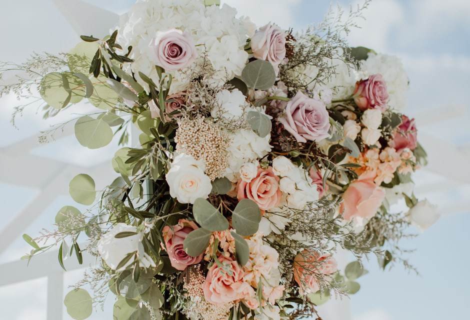 Florida beach wedding details at St. Pete Shores Hotel