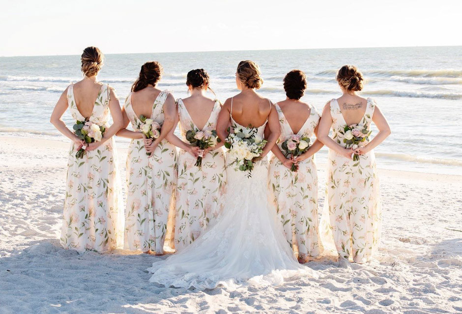 Florida beach wedding details at St. Pete Shores Hotel