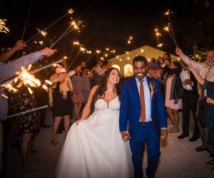 Wedding couple at St. Pete Shores Hotel in St Pete Beach