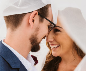 Wedding couple at St. Pete Shores Hotel in St Pete Beach