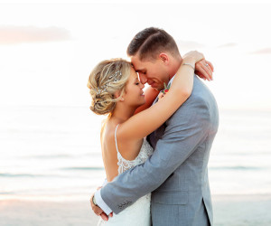Wedding couple at St. Pete Shores Hotel in St Pete Beach