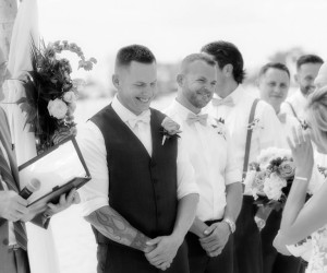 Wedding couple at St. Pete Shores Hotel in St Pete Beach