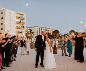 Wedding couple at St. Pete Shores Hotel in St Pete Beach